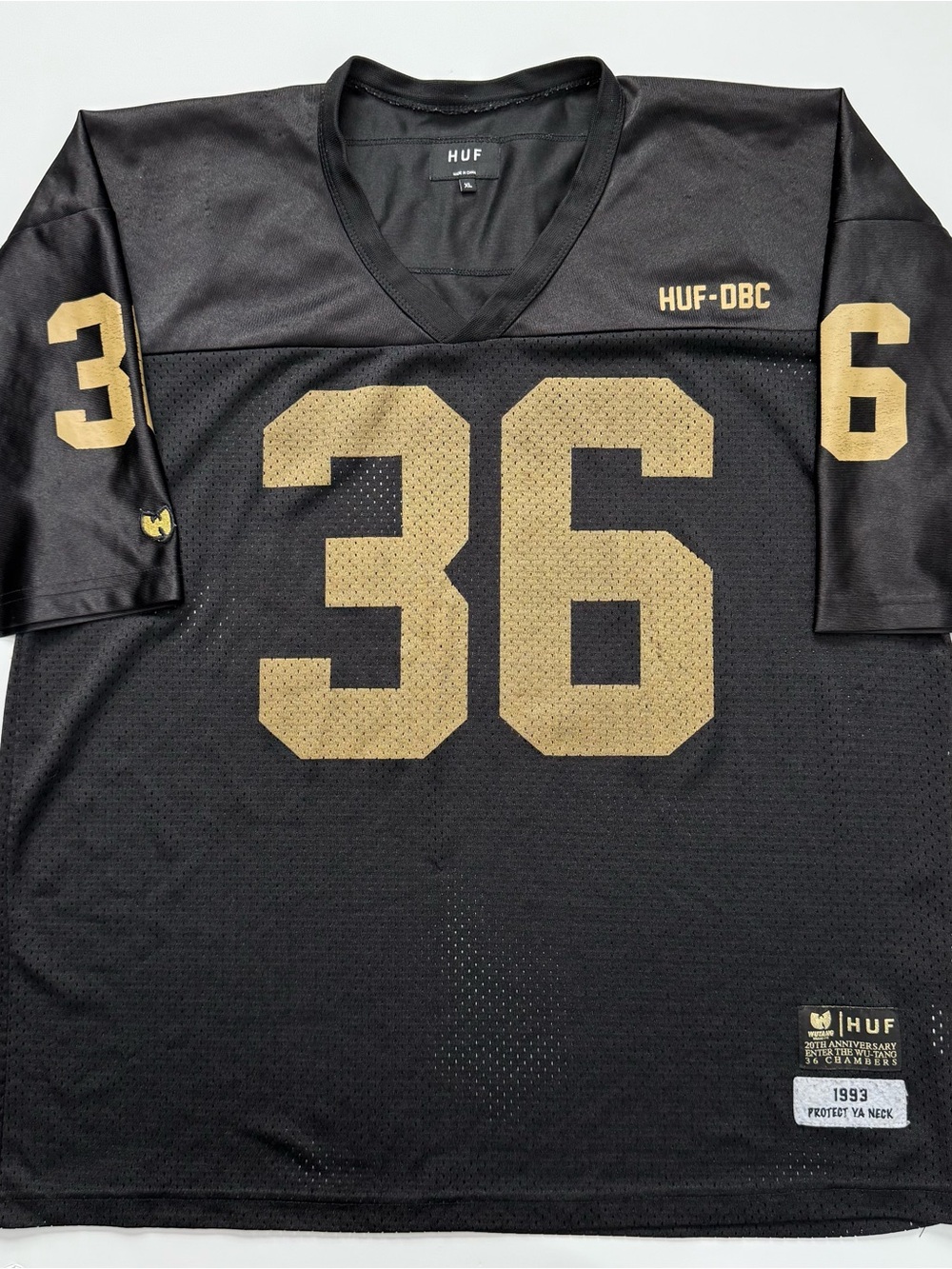 🔴Wu-Tang Football Jersey Size XL HUF Collab Rare 36 Rza Raekwon